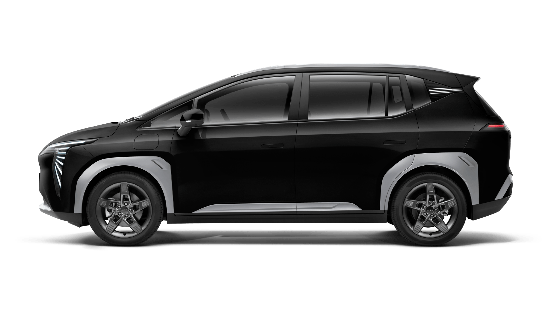 France AJ Group - AION Y AION Y Plus exterior — Glamour Black side profile | France AJ Group Ltd vehicle