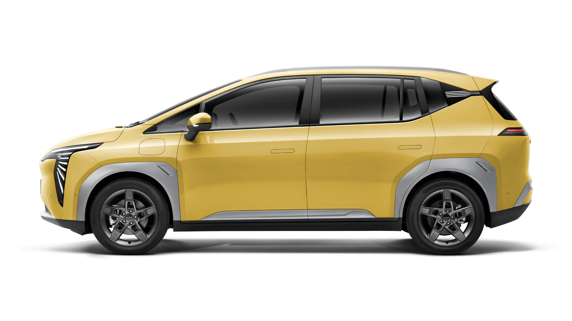 France AJ Group - AION Y AION Y Plus exterior — Lucky Gold side profile | France AJ Group Ltd vehicle