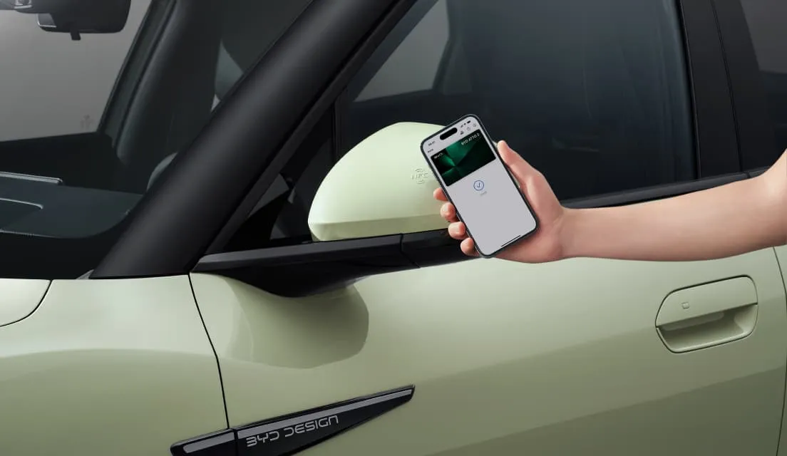 BYD ATTO 2 connectivity — NFC keyless entry, phone-as-key & remote climate control