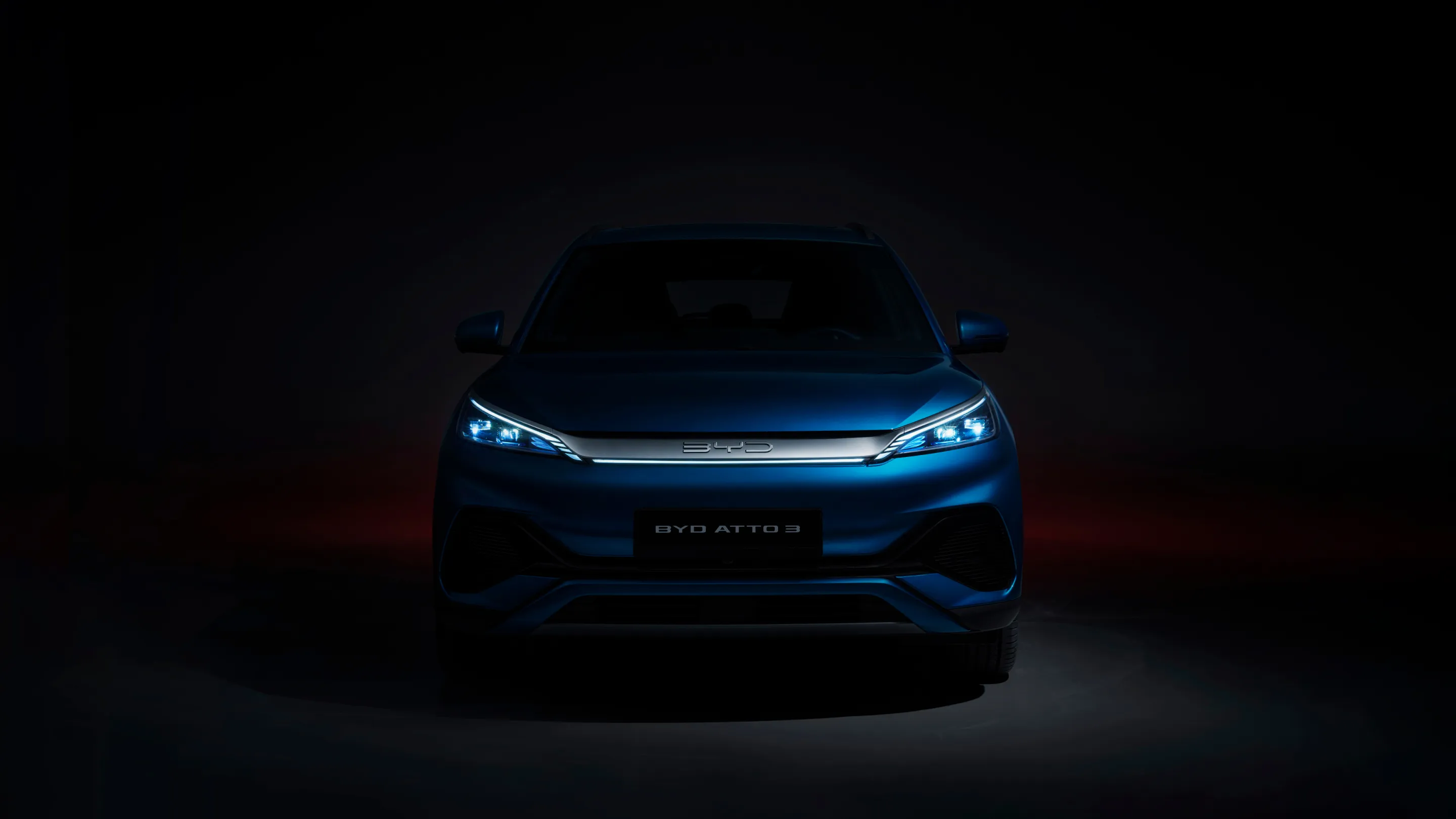 BYD ATTO 3 exterior — sleek electric SUV design with LED lighting | France AJ Group Ltd