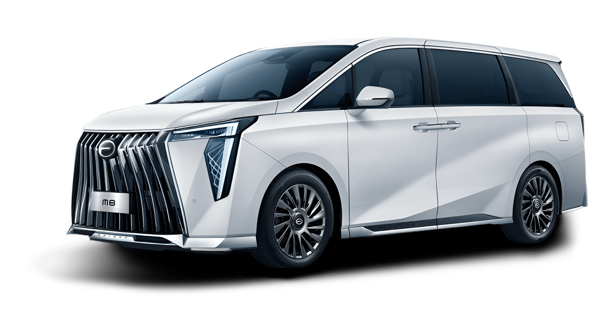  GAC M8 exterior in Blade White | France AJ Group Ltd vehicle