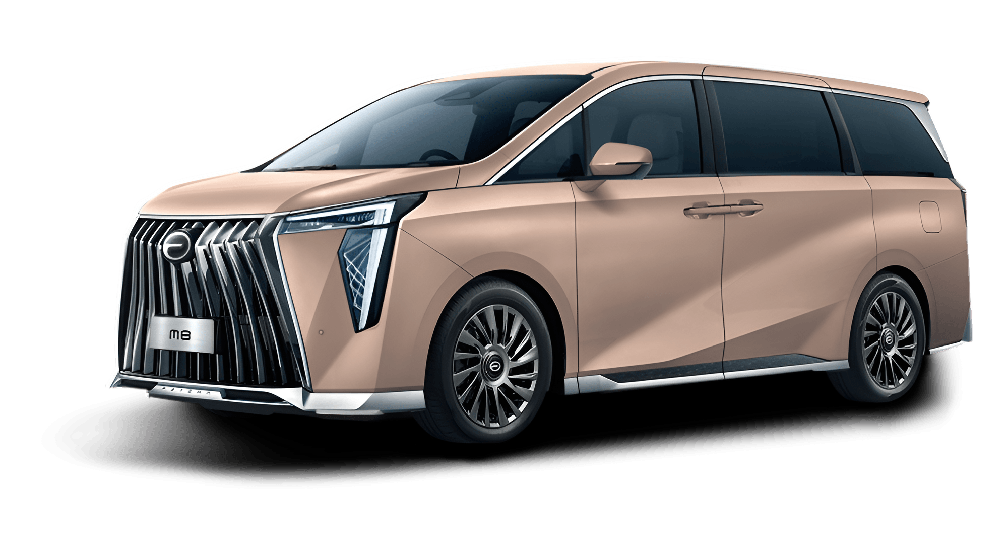  GAC M8 exterior finished in Imperial Gold | France AJ Group Ltd vehicle