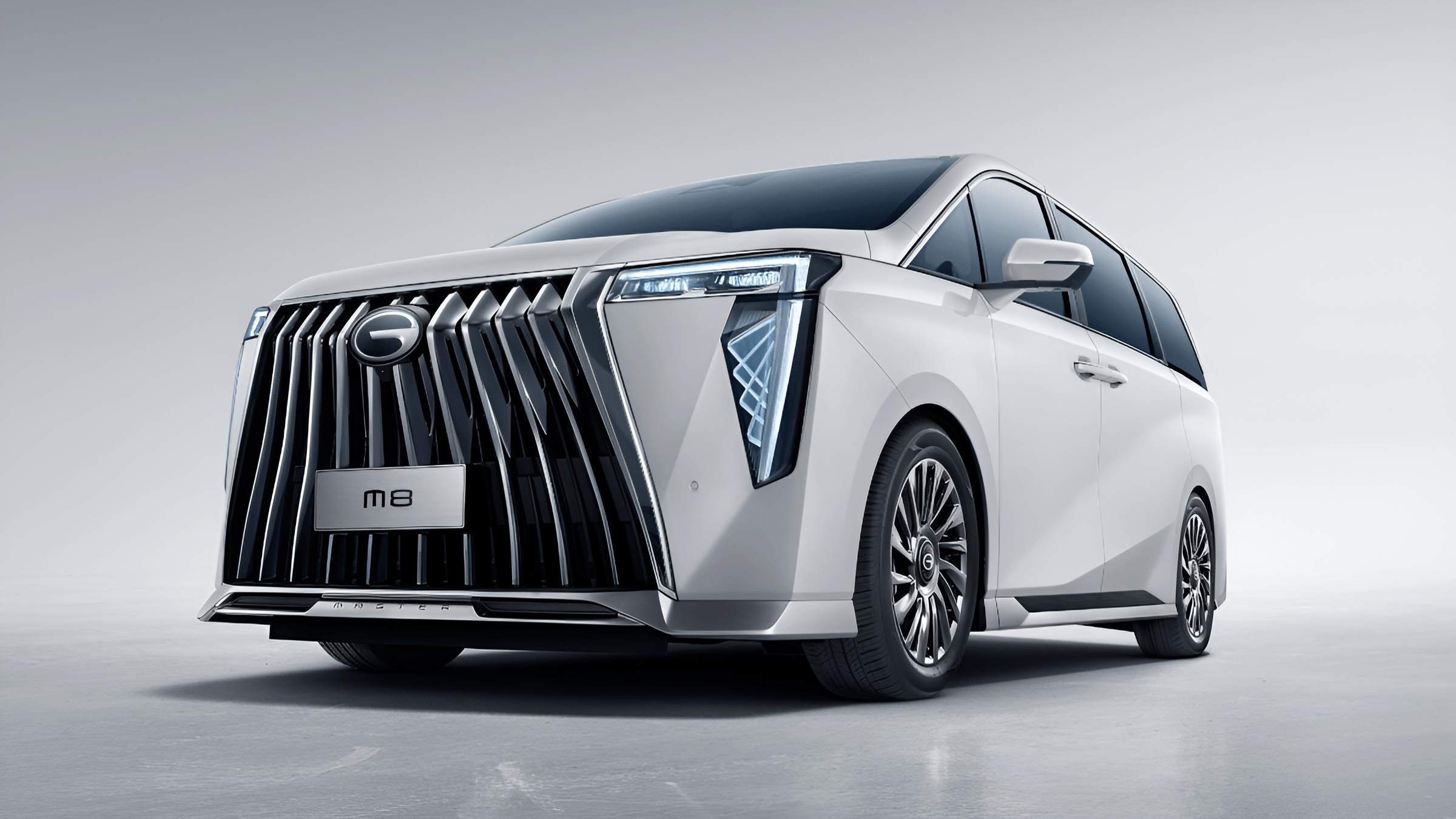 GAC M8 luxury MPV exterior — front three-quarter view | France AJ Group Ltd