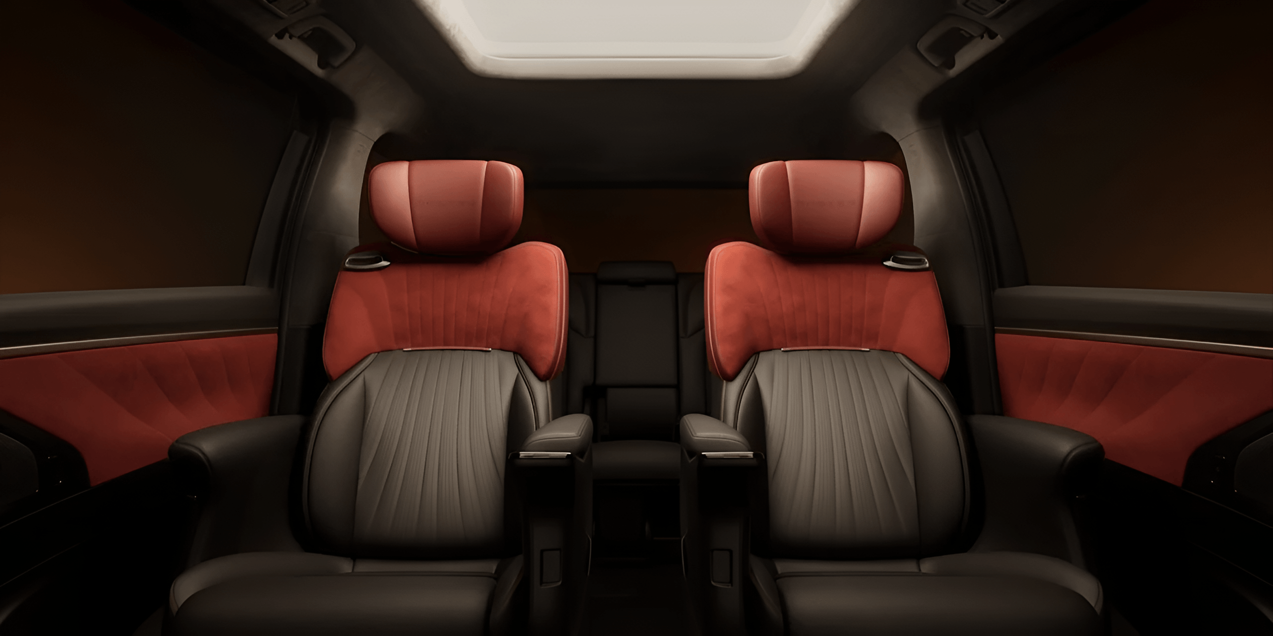 GAC M8 interior — Wonderland Forest rear seating configuration