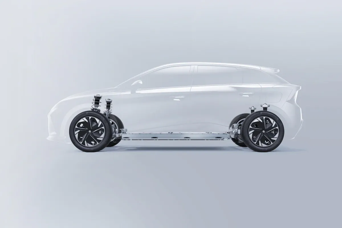 MG4 Electric Continental braking system with four-wheel disc brakes