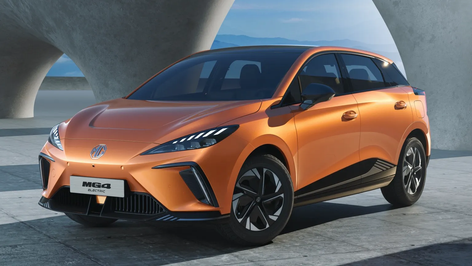 MG4 Electric front — LED headlights with dynamic turn indicators | France AJ Group Ltd