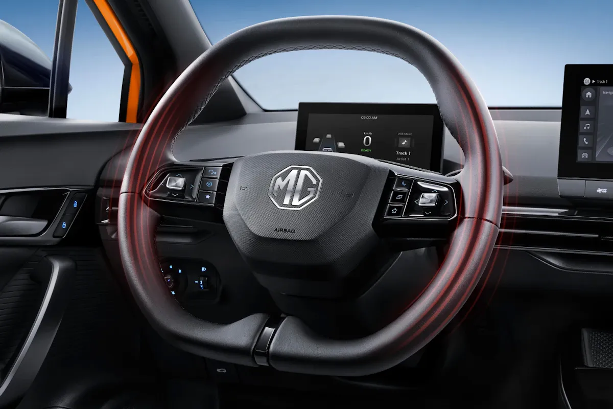 MG4 Electric heated steering wheel — cold-weather comfort | France AJ Group Ltd