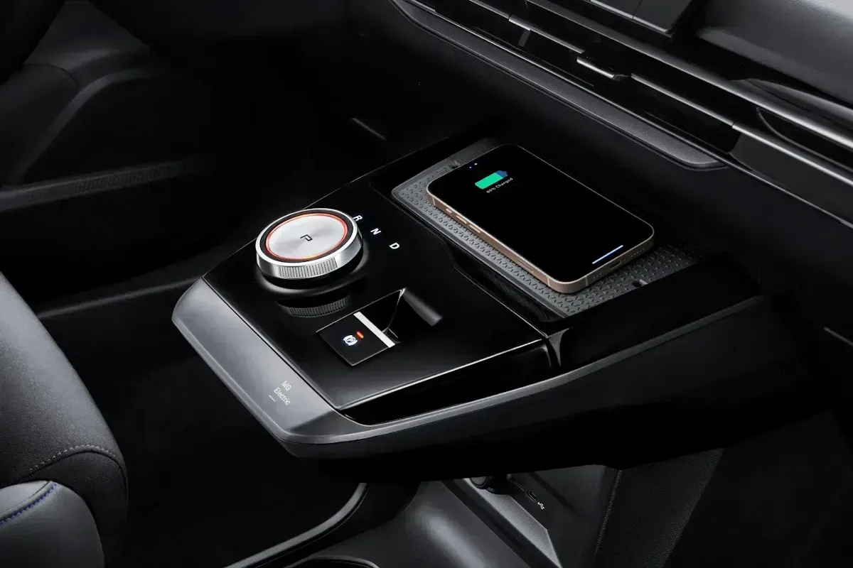 MG4 Electric wireless phone charging pad with USB ports | France AJ Group Ltd