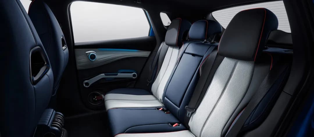BYD ATTO 3 rear cabin — flat floor and generous legroom